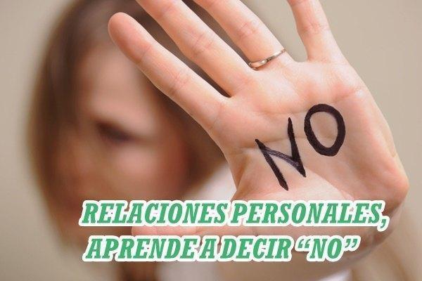 CONFERENCIA : RELACIONES PERSONALES, APRENDE A DECIR “NO” JUEVES, 20/12/18